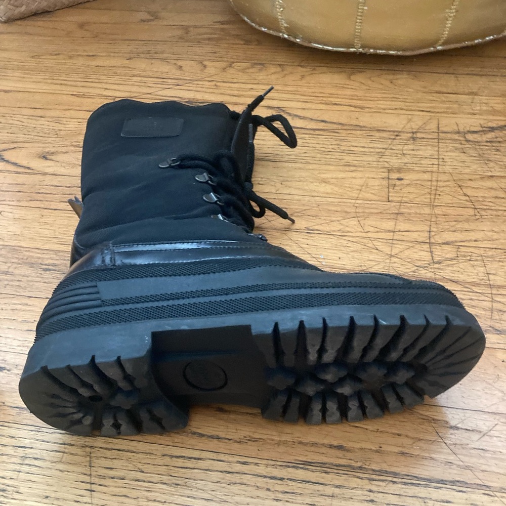 Rare Gucci Vintage Black Snow Boots Lace-up Size 37 - Picture 7 of 12
